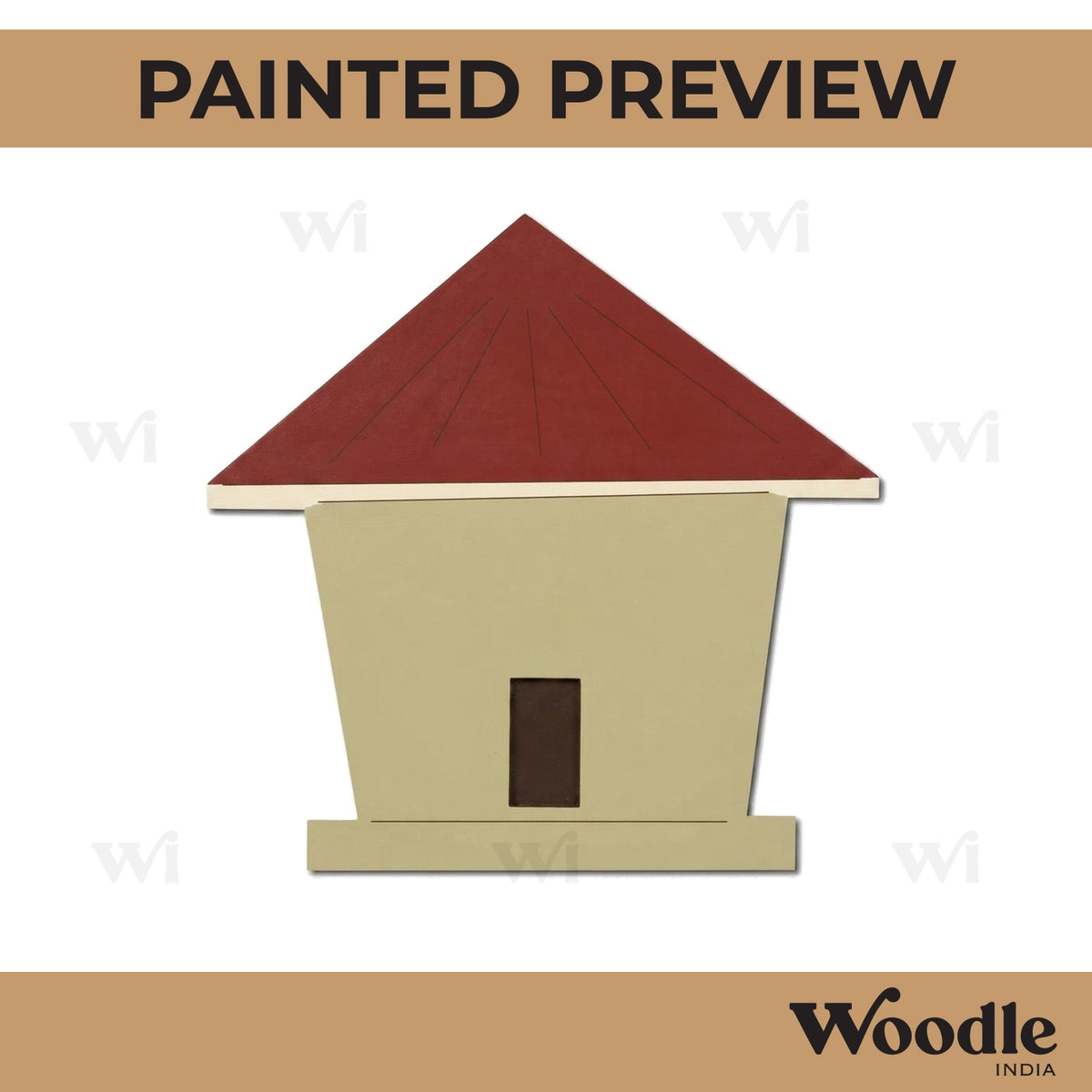 Village House Pre Marked MDF Design 1