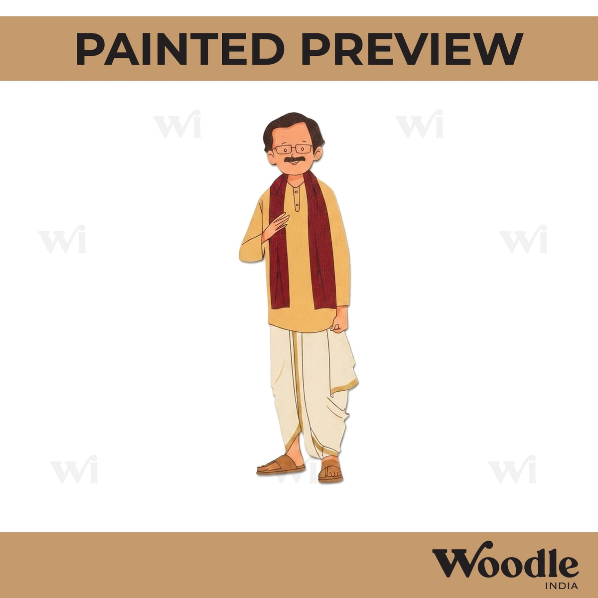 Village Man Pre Marked MDF Design 4