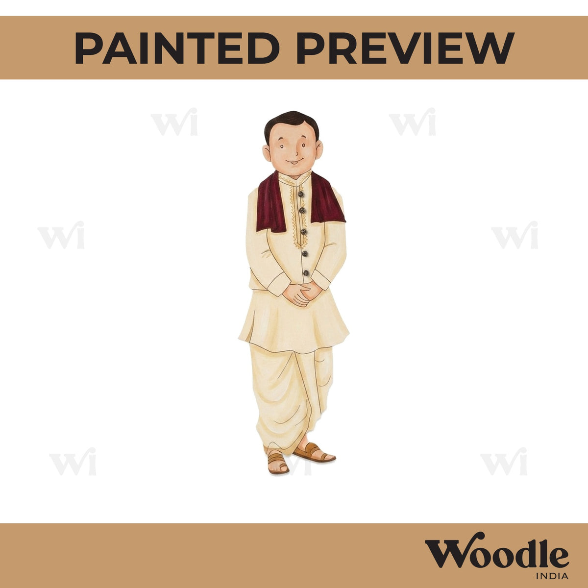 Village Man Pre Marked MDF Design 7