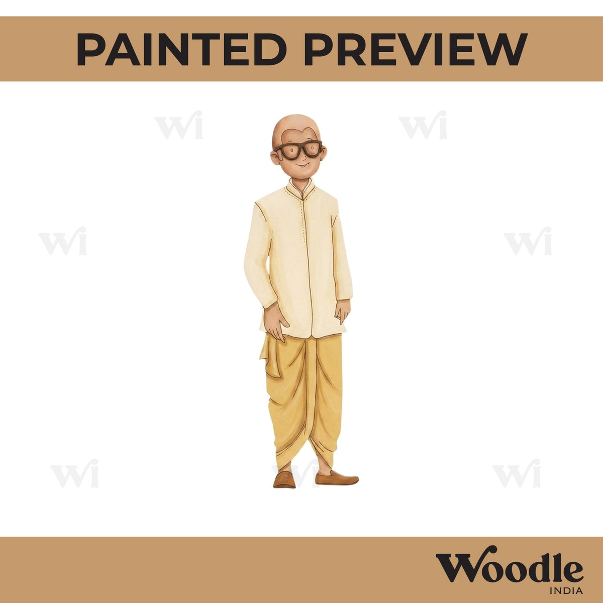 Village School Teacher Pre Marked MDF Design 1