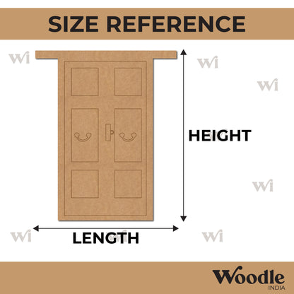 Vintage Door Pre Marked MDF Design 1