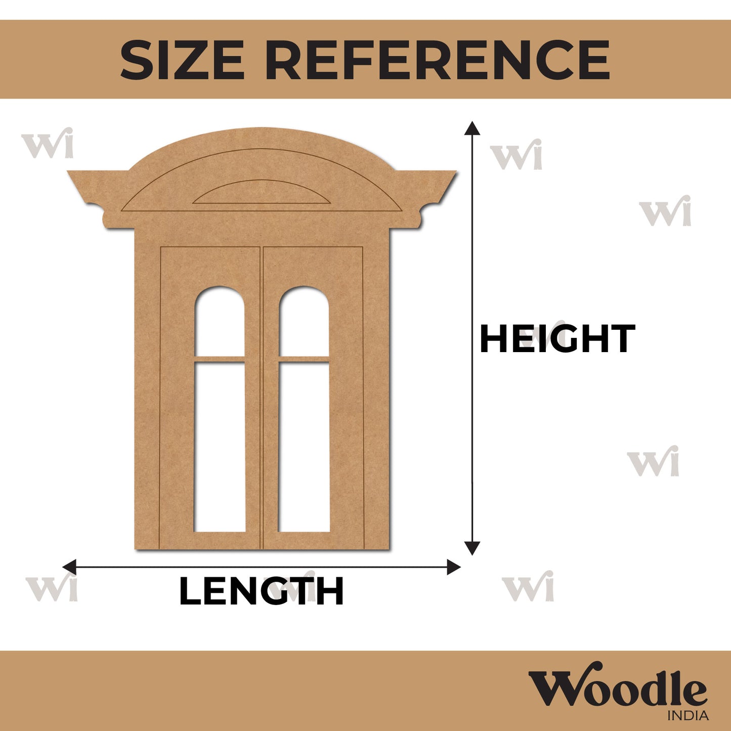 Vintage Door Pre Marked MDF Design 2