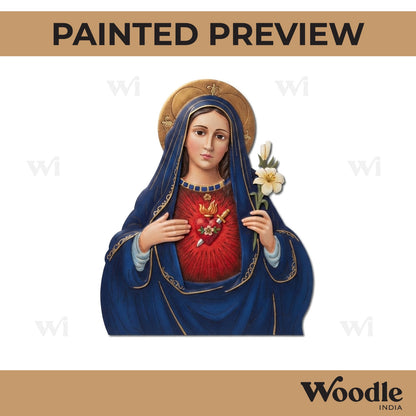 Virgin Mary Pre Marked MDF Design 1