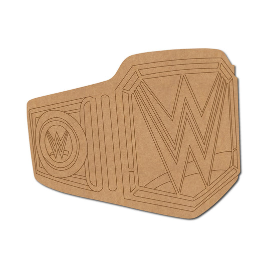 WWE Championship Belt Pre Marked MDF Design 1