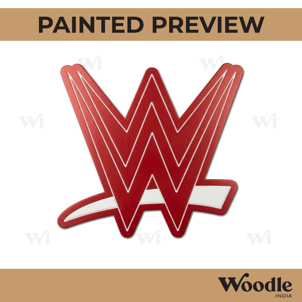 WWE Logo Pre Marked MDF Design 1