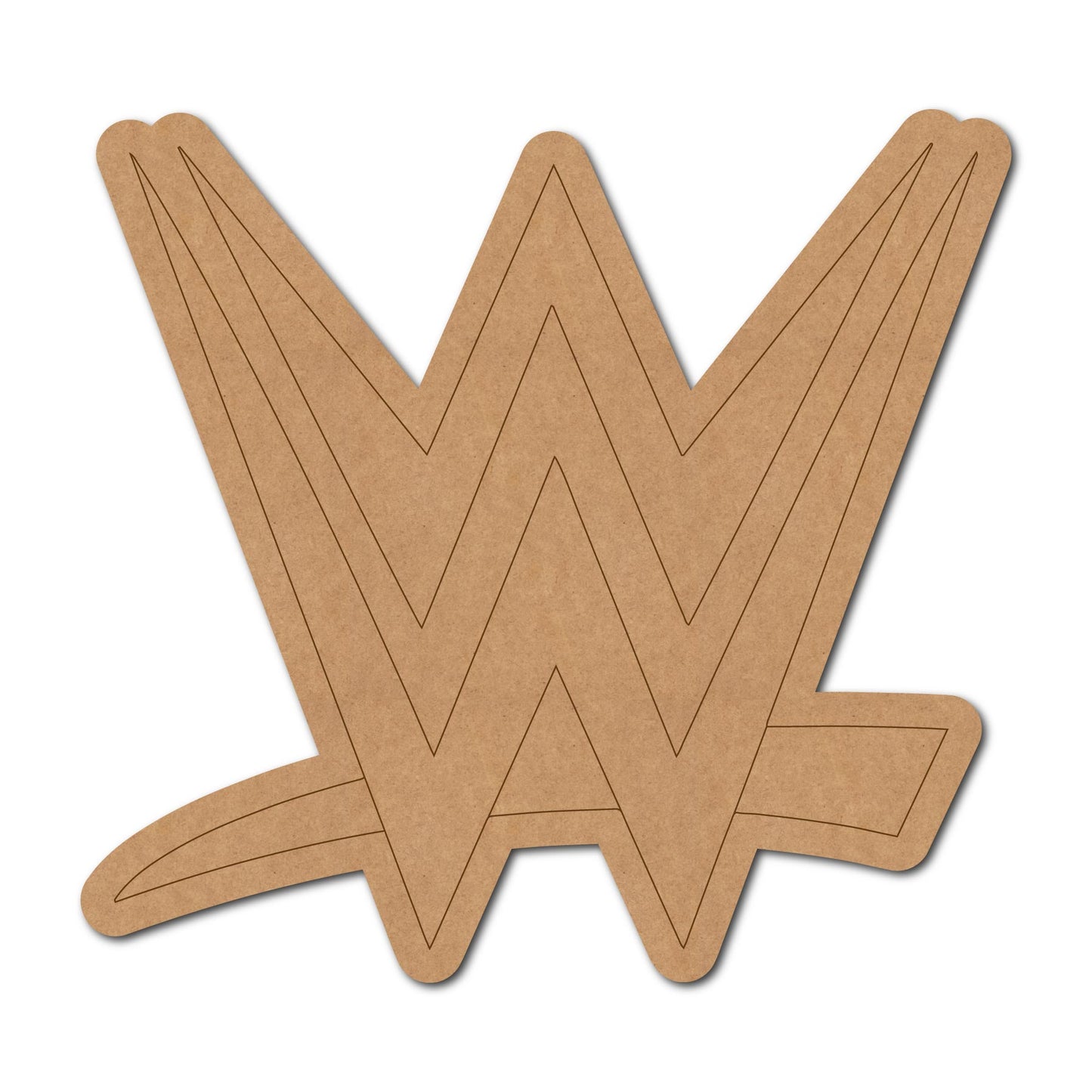 WWE Logo Pre Marked MDF Design 1