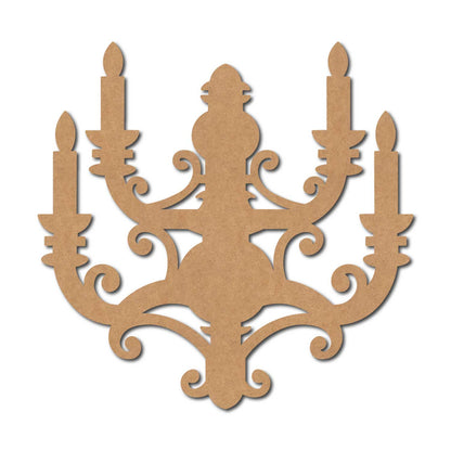 Wall Chandelier Cutout MDF Design 1