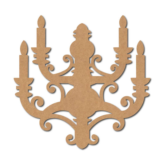Wall Chandelier Cutout MDF Design 1