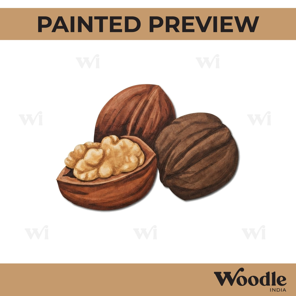 Walnuts Pre Marked MDF Design 1