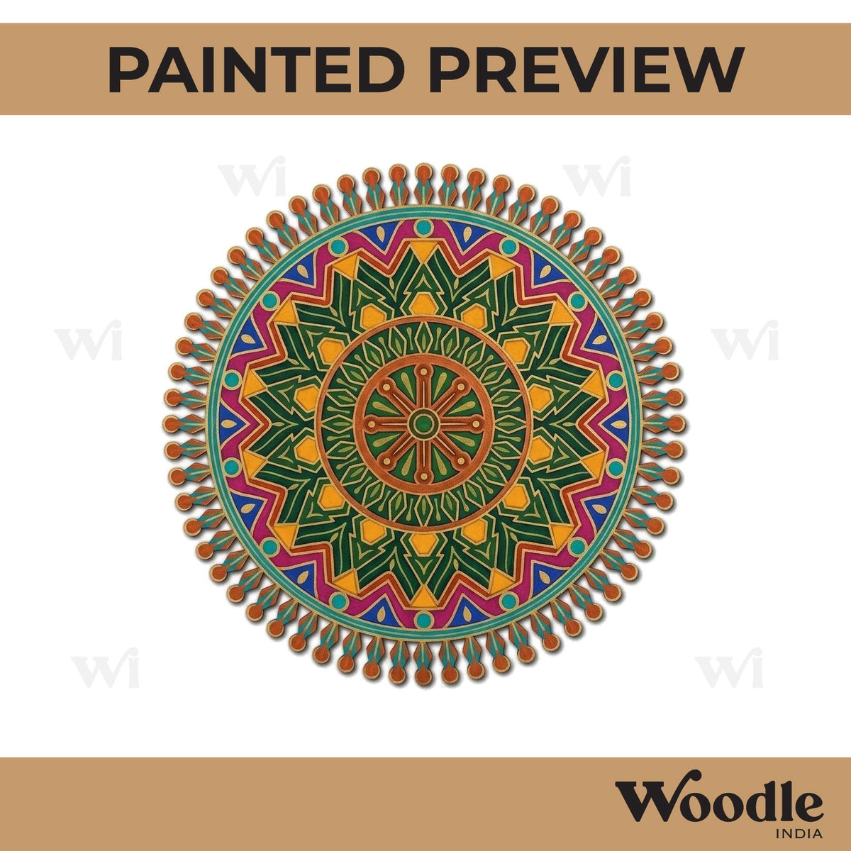 Warli Art Two Layered Base MDF Design 1