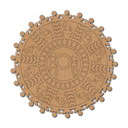 Warli Art Two Layered Base MDF Design 2