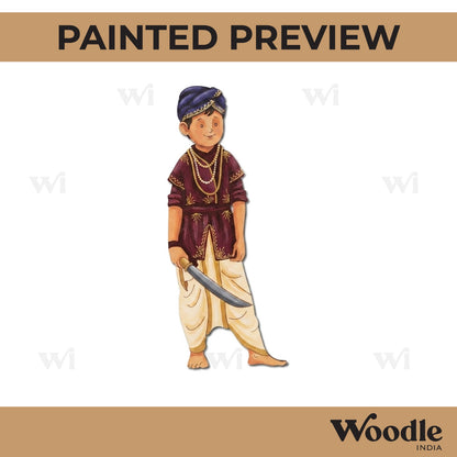 Warrior Boy Pre Marked MDF Design 1