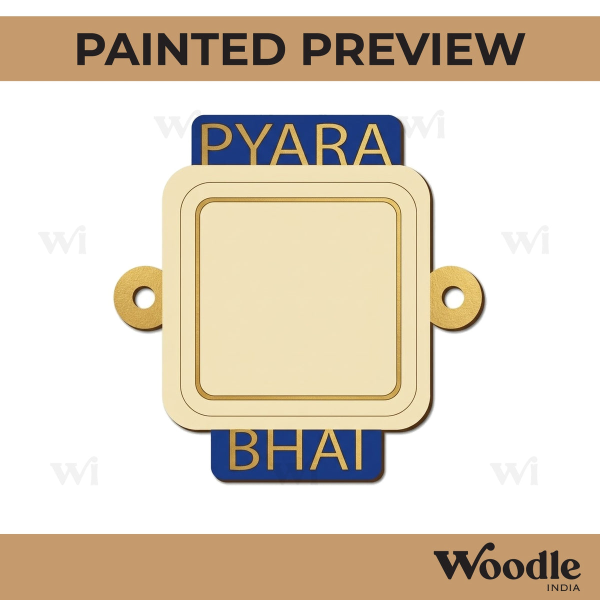 Watch Rakhi Pre Marked MDF Design 1