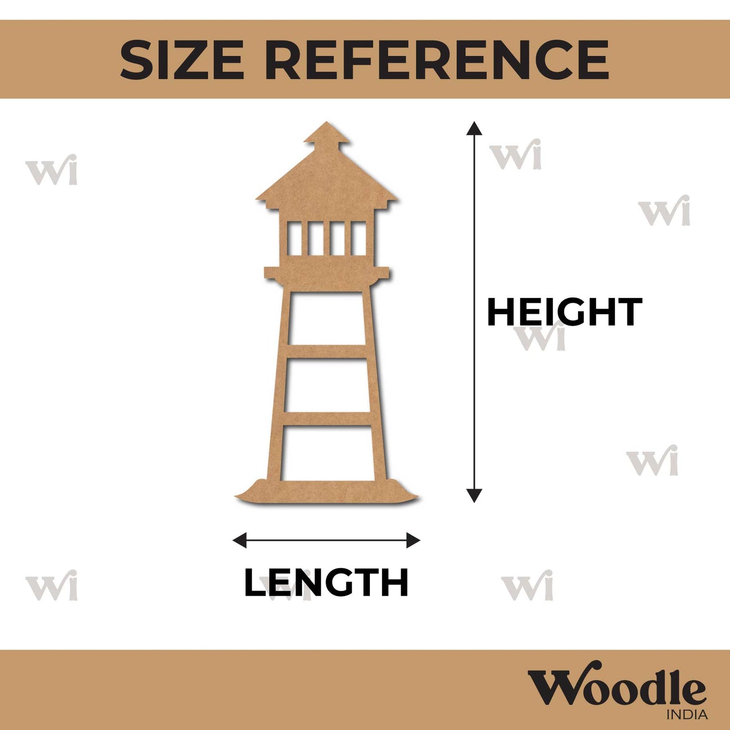 Watchtower Cutout MDF Design 3