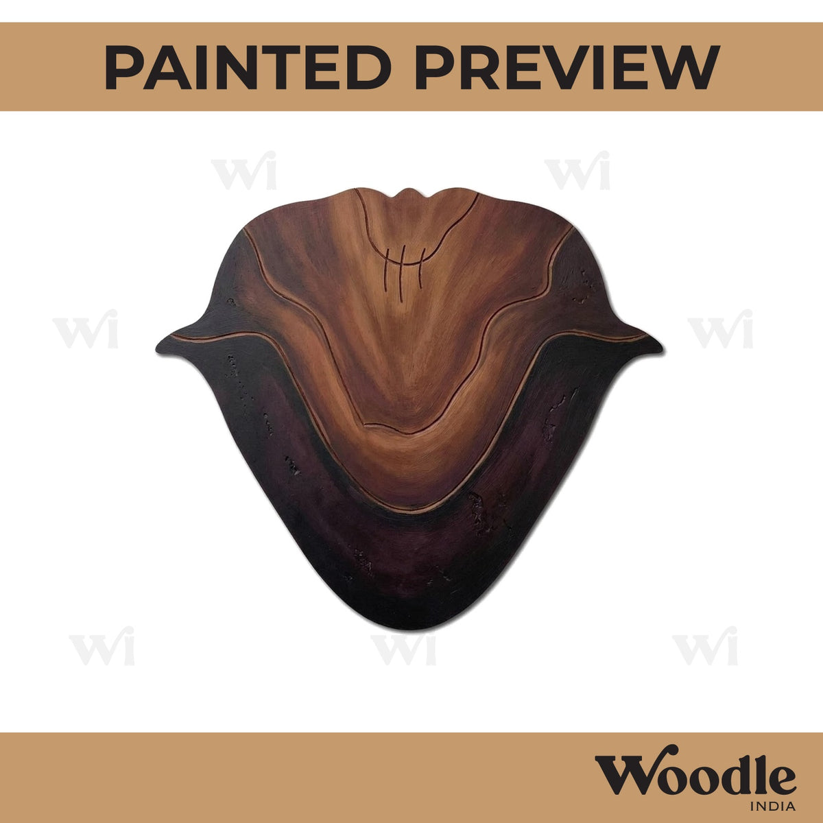 Water Chestnut Pre Marked MDF Design 1