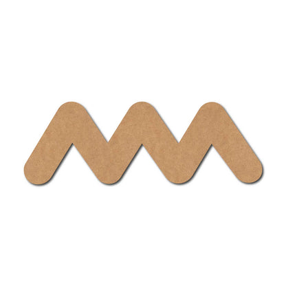 Waves Zigzag Cutout MDF Design 1