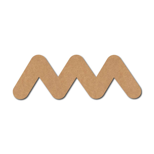 Waves Zigzag Cutout MDF Design 1