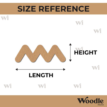 Waves Zigzag Cutout MDF Design 1