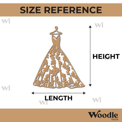 Wedding Gown Cutout MDF Design 1