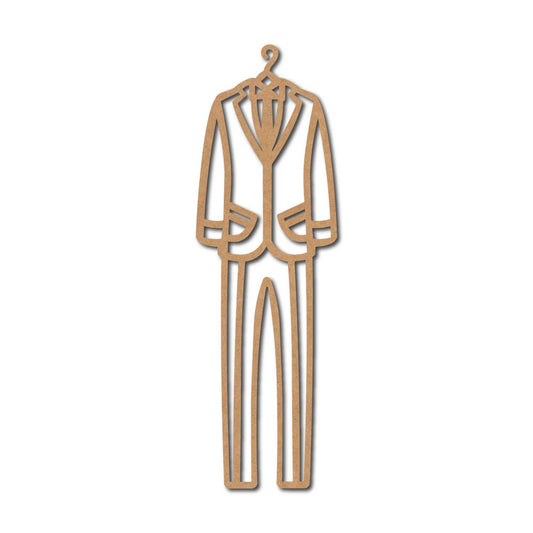 Wedding Suit Cutout MDF Design 1