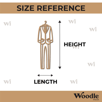 Wedding Suit Cutout MDF Design 1