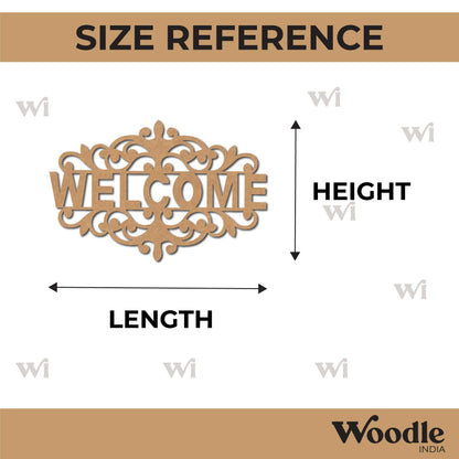 Welcome Base Cutout MDF Design 2