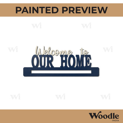 Welcome To Our Home Macrame Cutout MDF Design 1