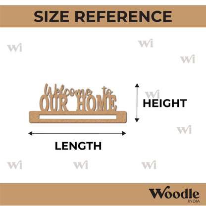 Welcome To Our Home Macrame Cutout MDF Design 1