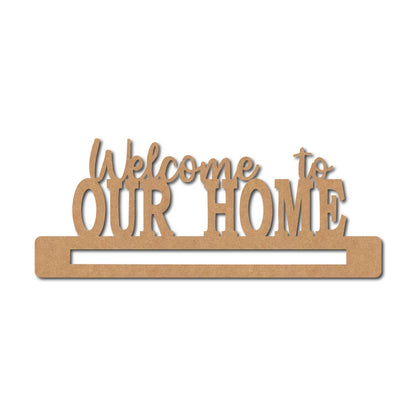 Welcome To Our Home Macrame Cutout MDF Design 1