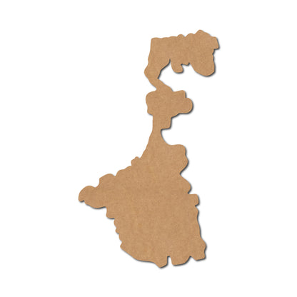 West Bengal Map Cutout MDF Design 1