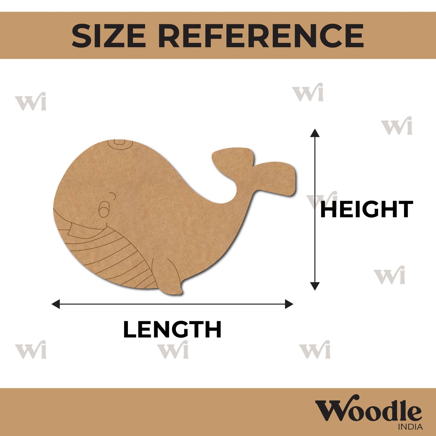 Whale Pre Marked MDF Design 3