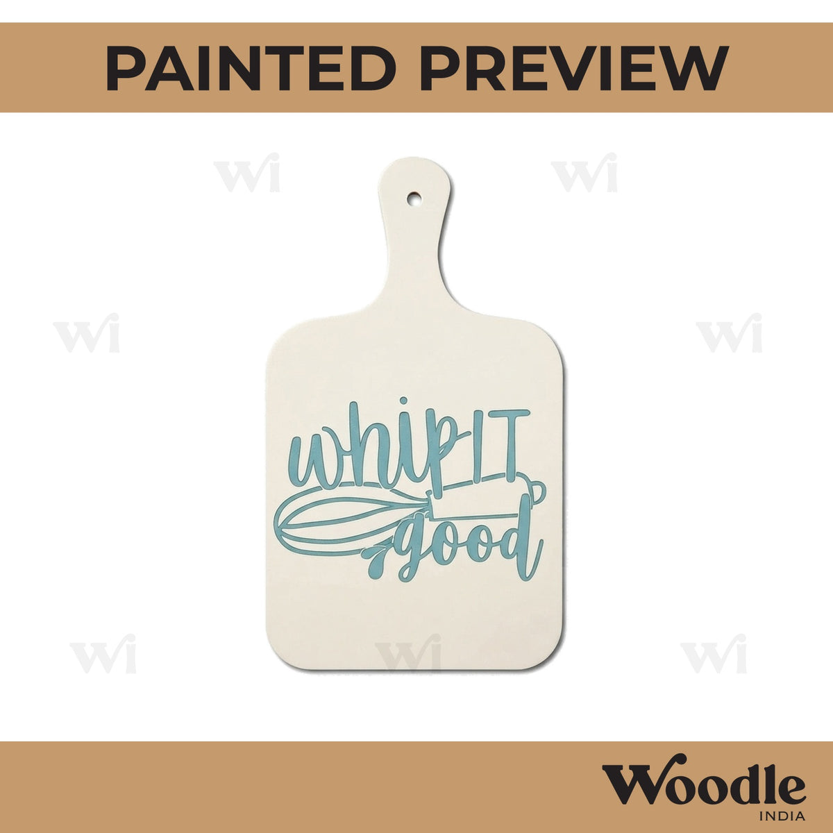 Whip It Good Pre Marked Chopping Board MDF Design 1