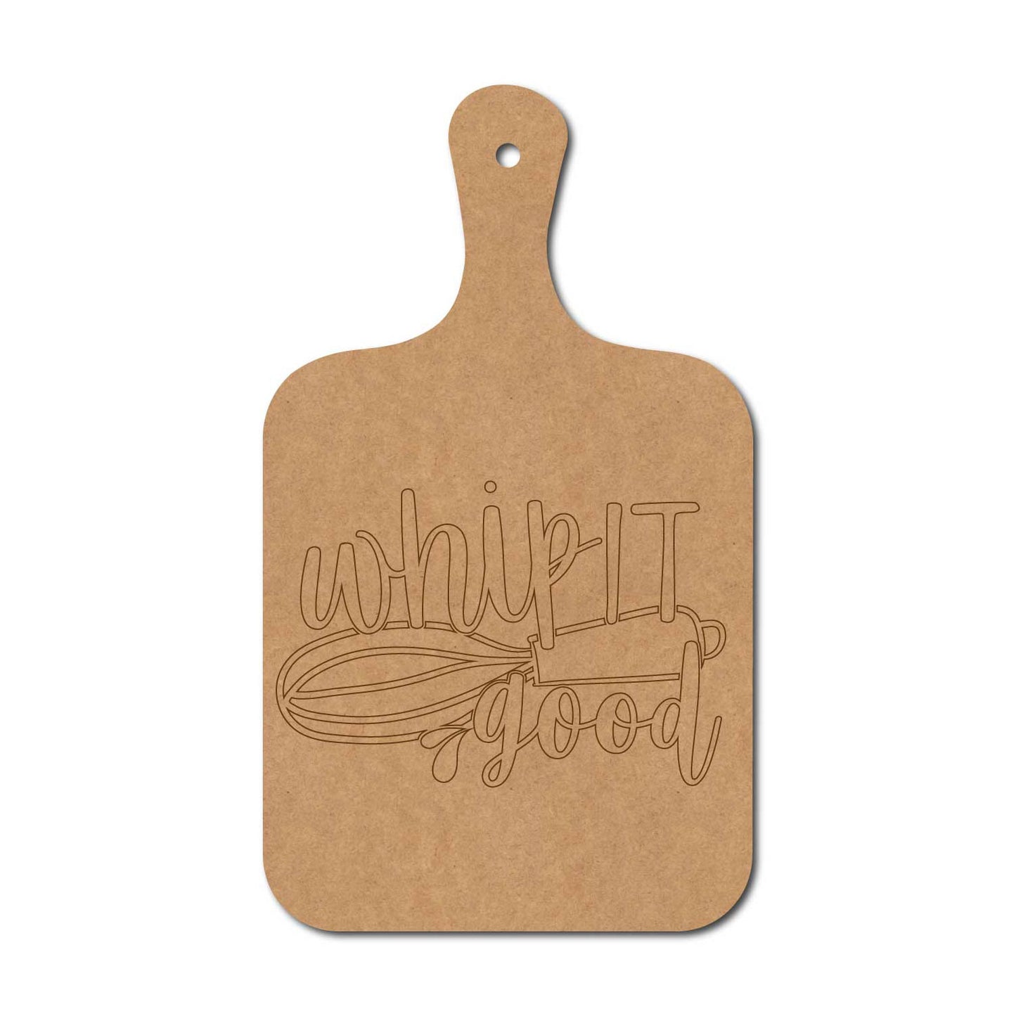 Whip It Good Pre Marked Chopping Board MDF Design 1
