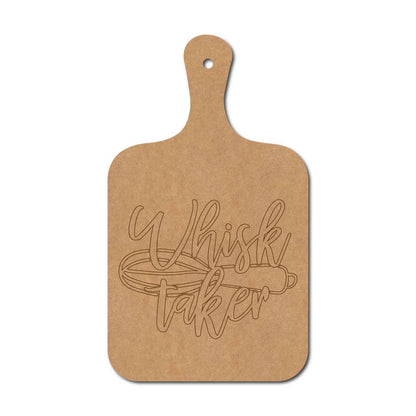 Whisk Taker Pre Marked Chopping Board MDF Design 1