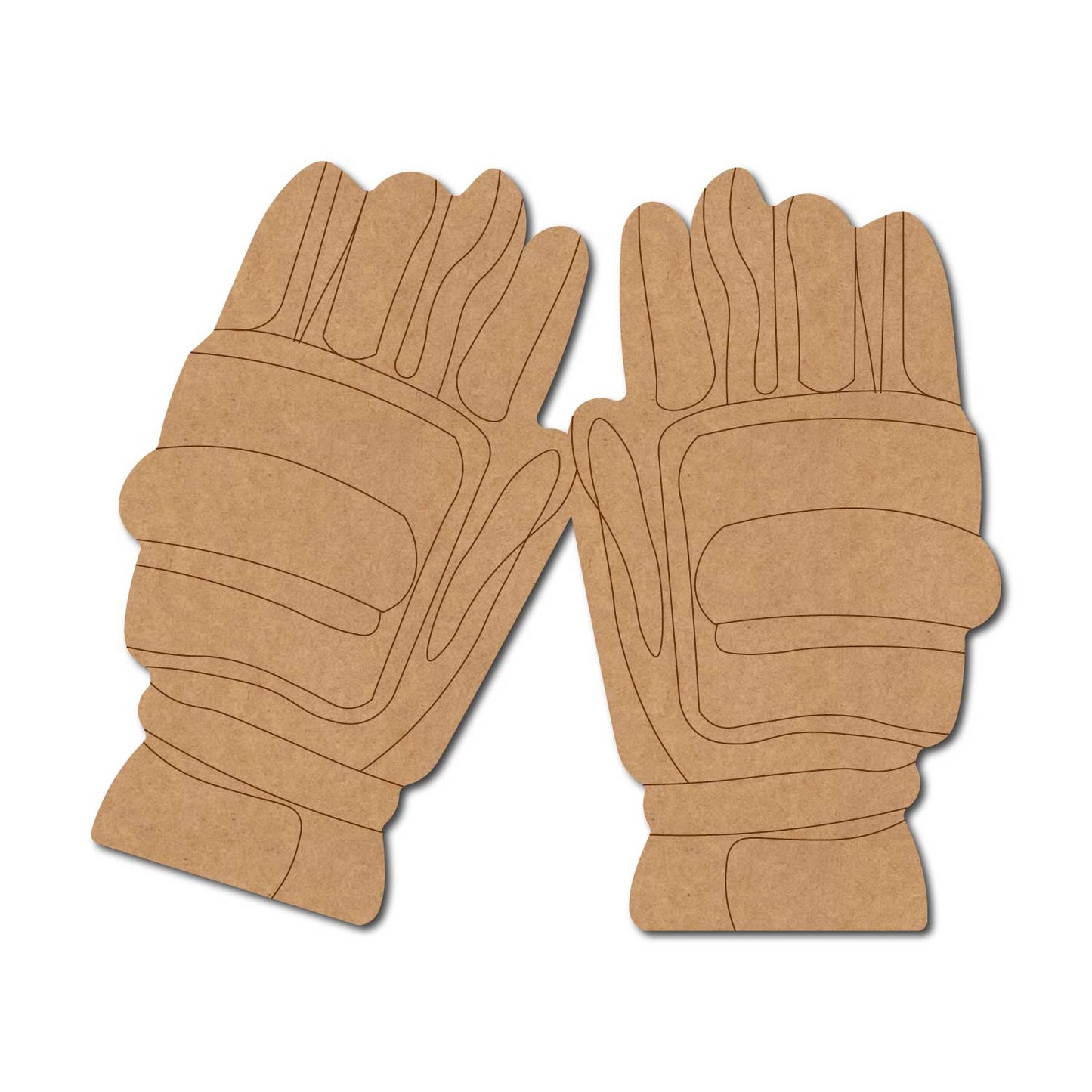 Wicket Keeping Cricket Gloves Pre Marked MDF Design 1