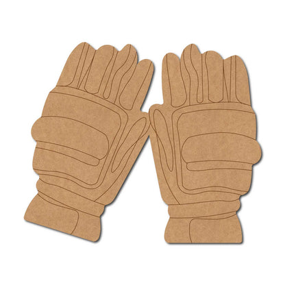 Wicket Keeping Cricket Gloves Pre Marked MDF Design 1