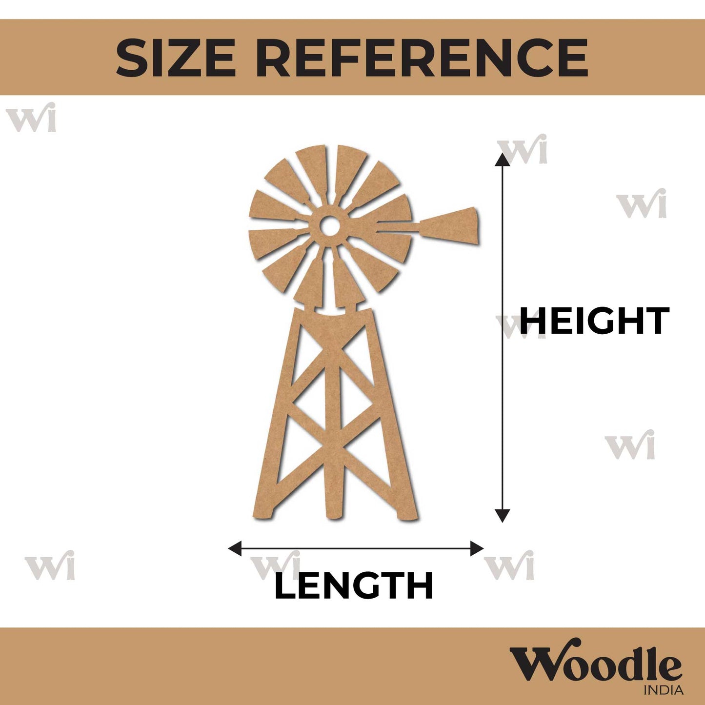 Windmill Cutout MDF Design 1