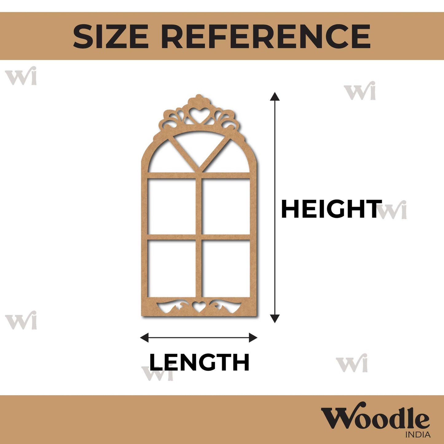 Window Cutout MDF Design 21