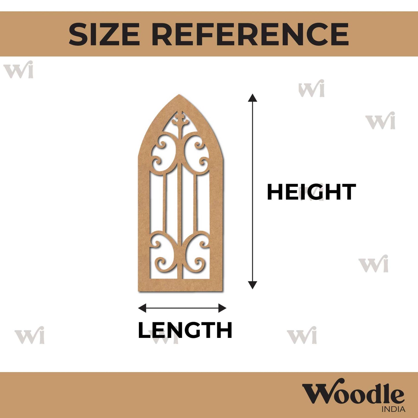 Window Cutout MDF Design 6