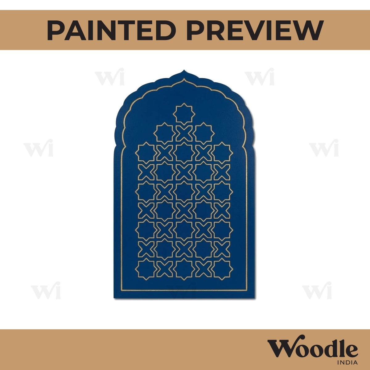 Window Pattern Mehrab Pre Marked MDF Design 1