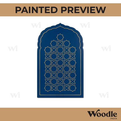 Window Pattern Mehrab Pre Marked MDF Design 1