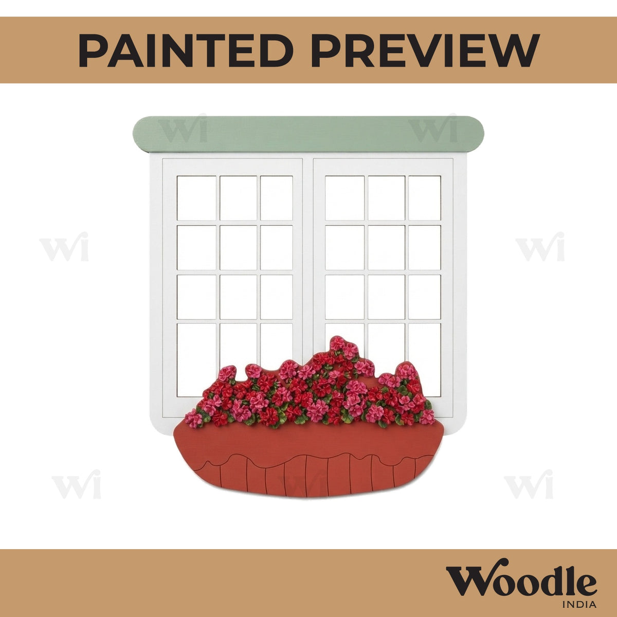 Window Pre Marked MDF Design 1