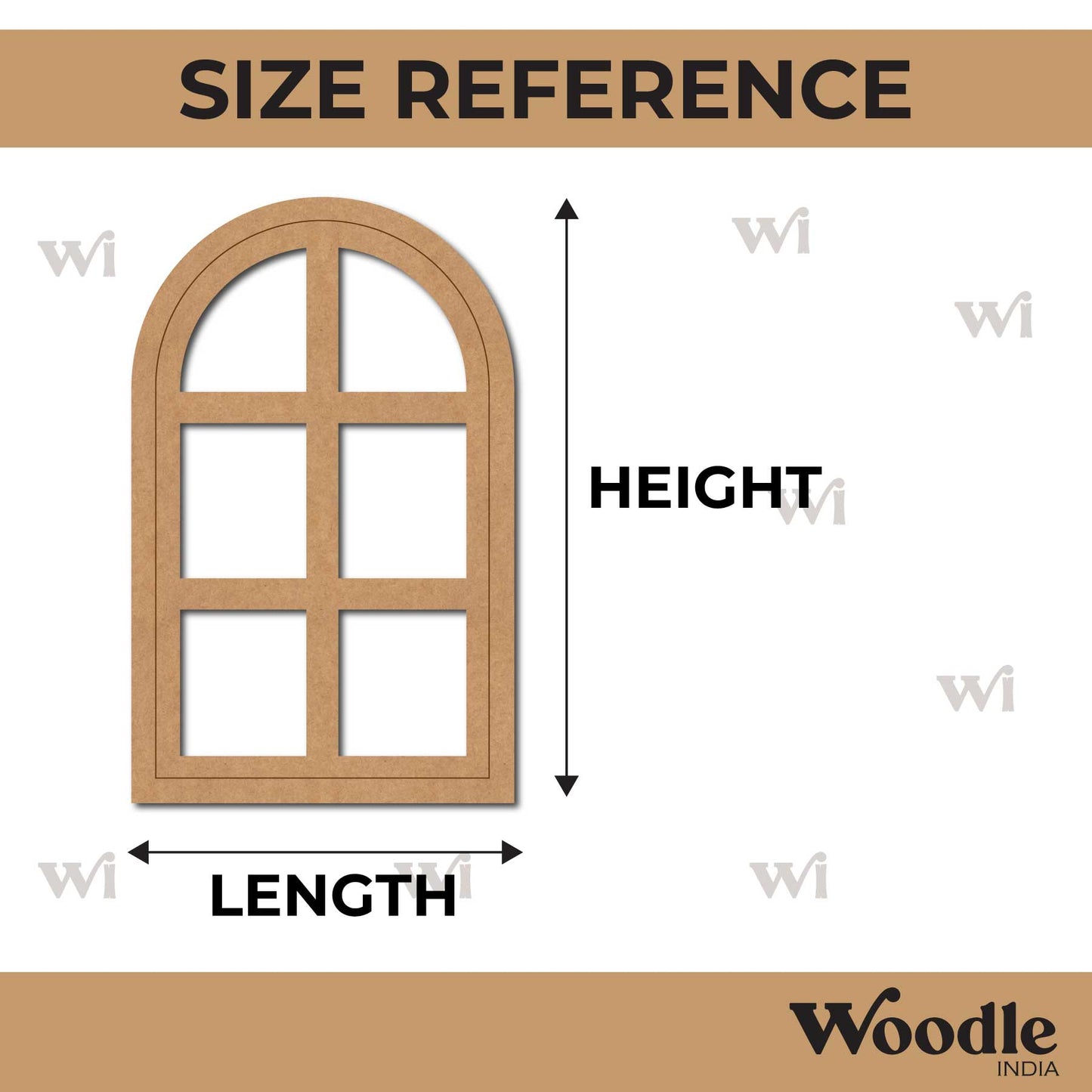 Window Pre Marked MDF Design 2