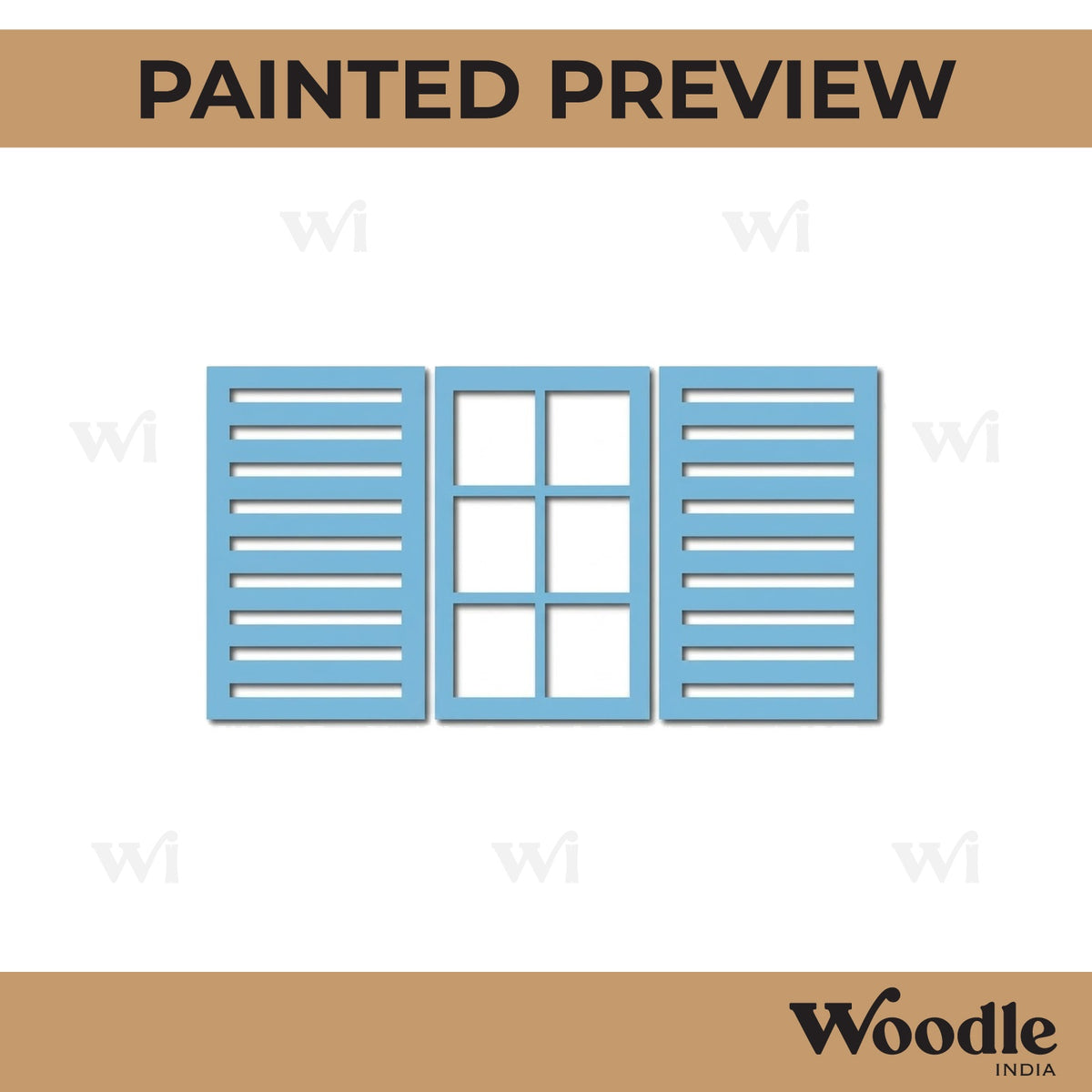 Windows Set Cutout MDF Design 1