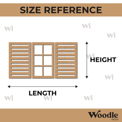 Windows Set Cutout MDF Design 1