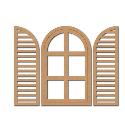 Windows Set Pre Marked MDF Design 1