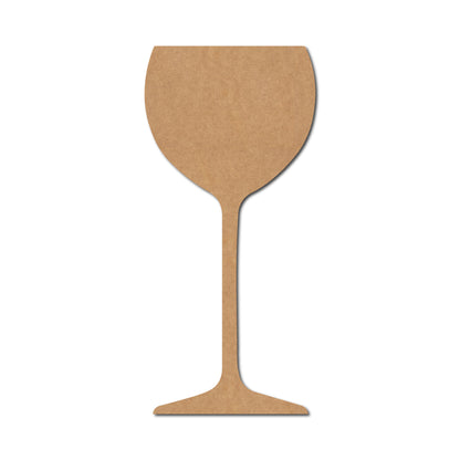 Wine Glass Cutout MDF Design 1