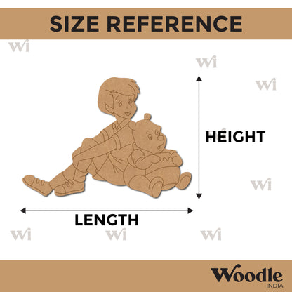 Winnie The Pooh And Christopher Pre Marked MDF Design 1