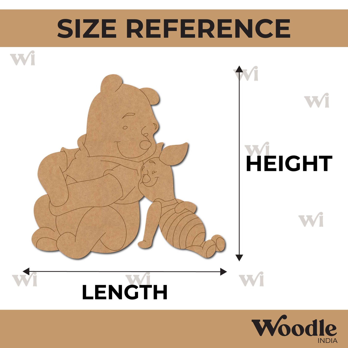 Winnie The Pooh Pre Marked MDF Design 10