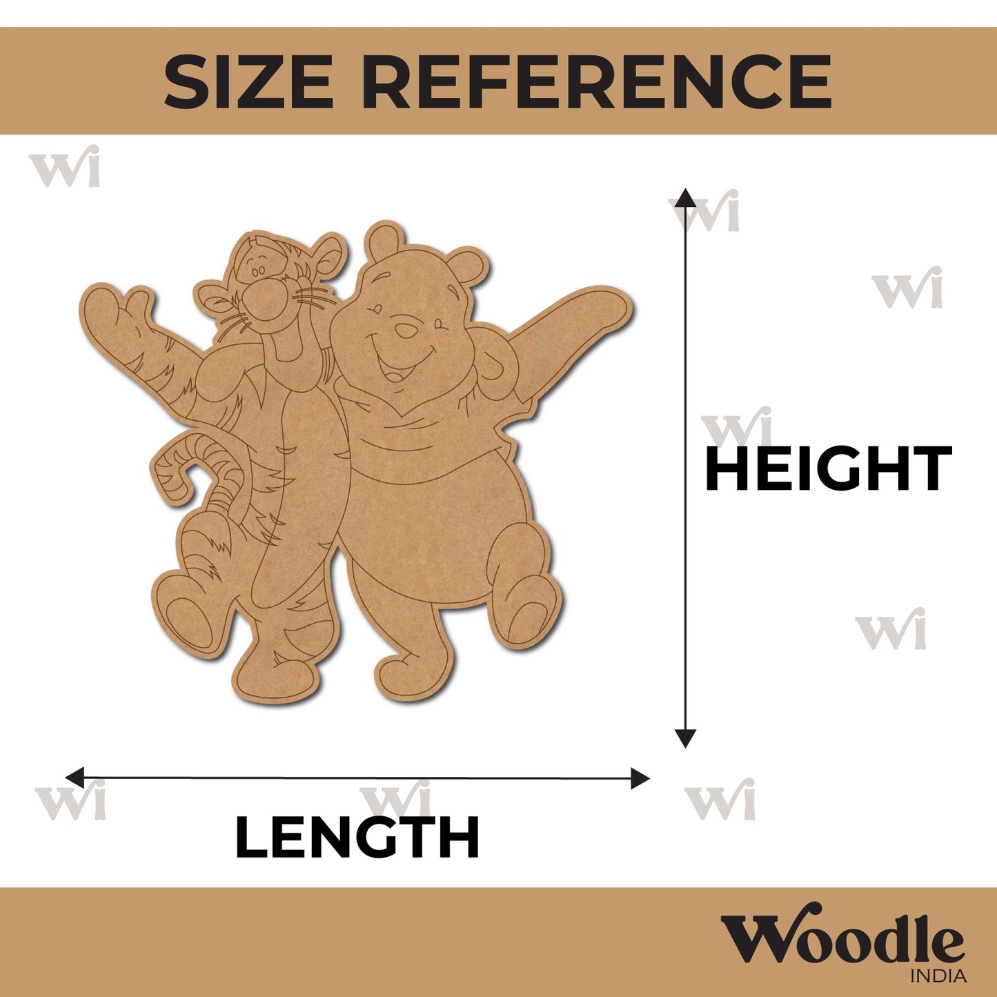 Winnie The Pooh Pre Marked MDF Design 11